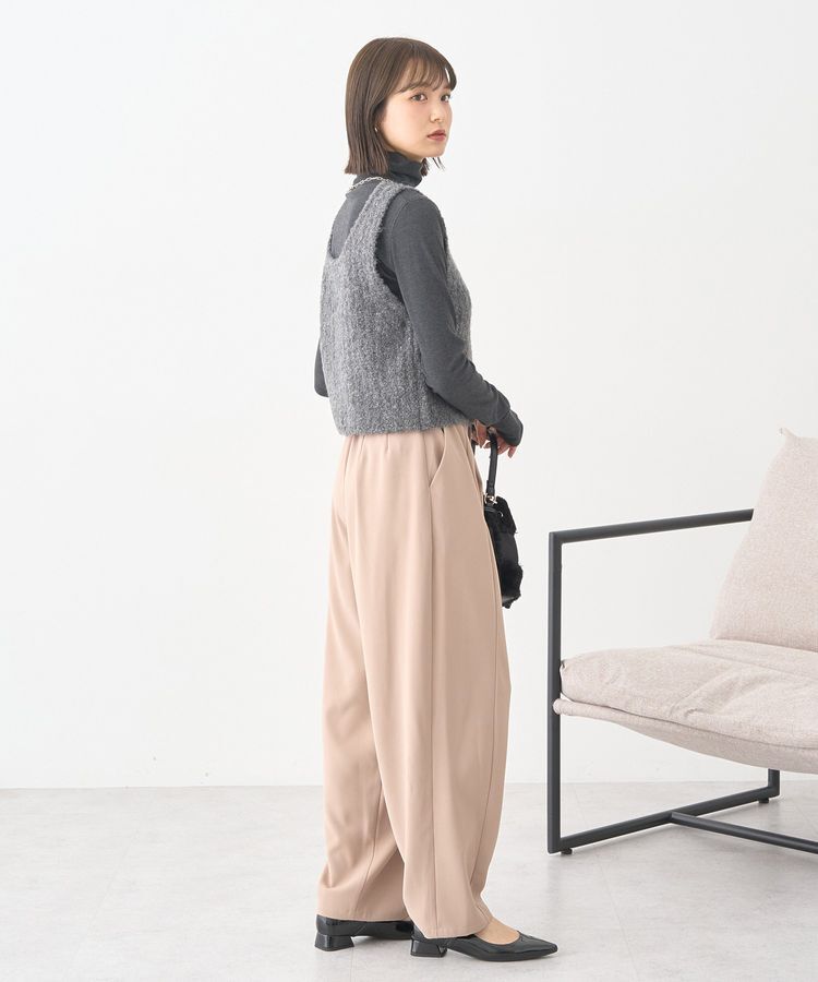 earth music&ecology「MIXカラーブークレニットビスチェ」|ベスト・ジレ|