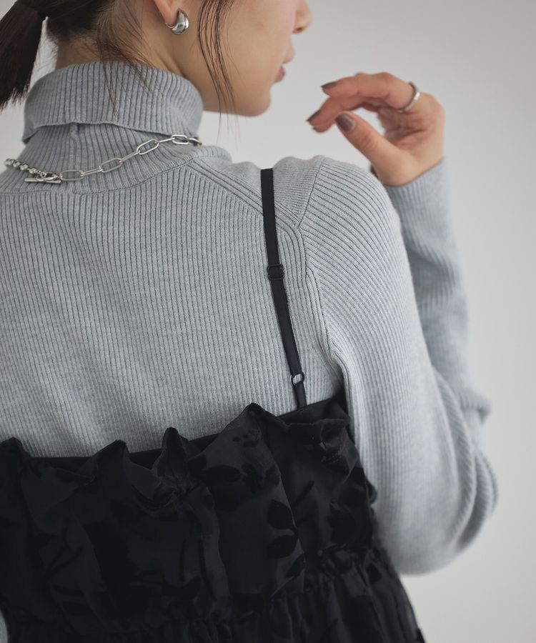 earth music&ecology「ベロアフラワービスチェ」|ベスト・ジレ|