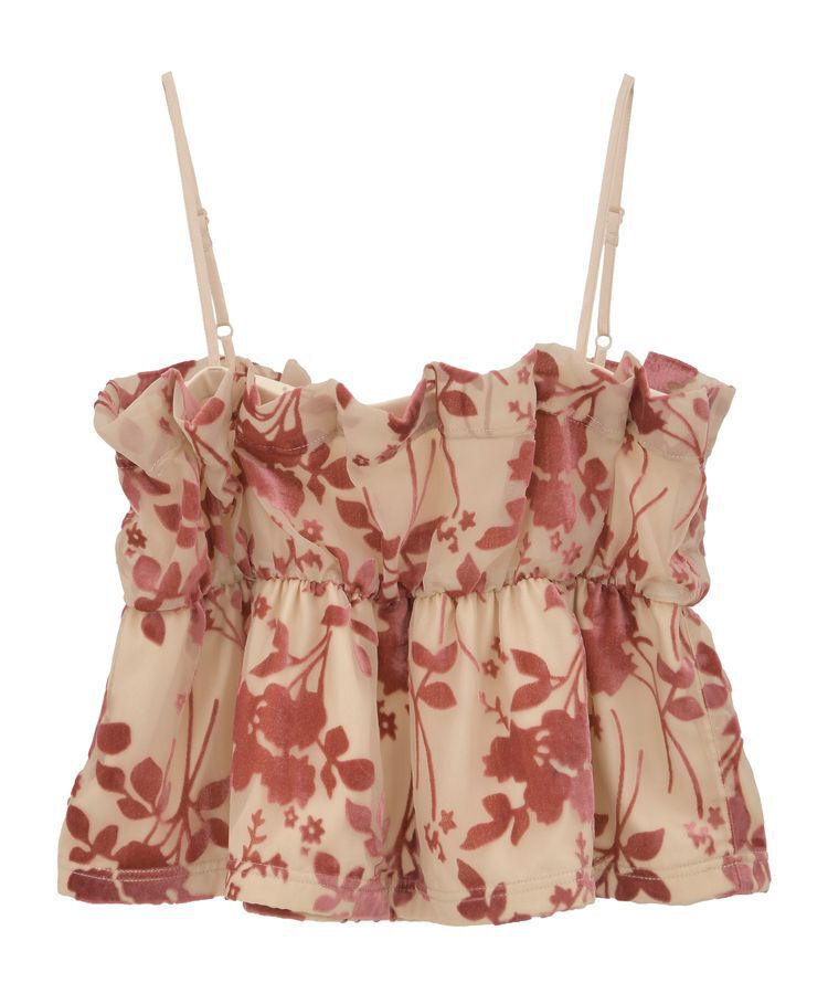 earth music&ecology「ベロアフラワービスチェ」|ベスト・ジレ|