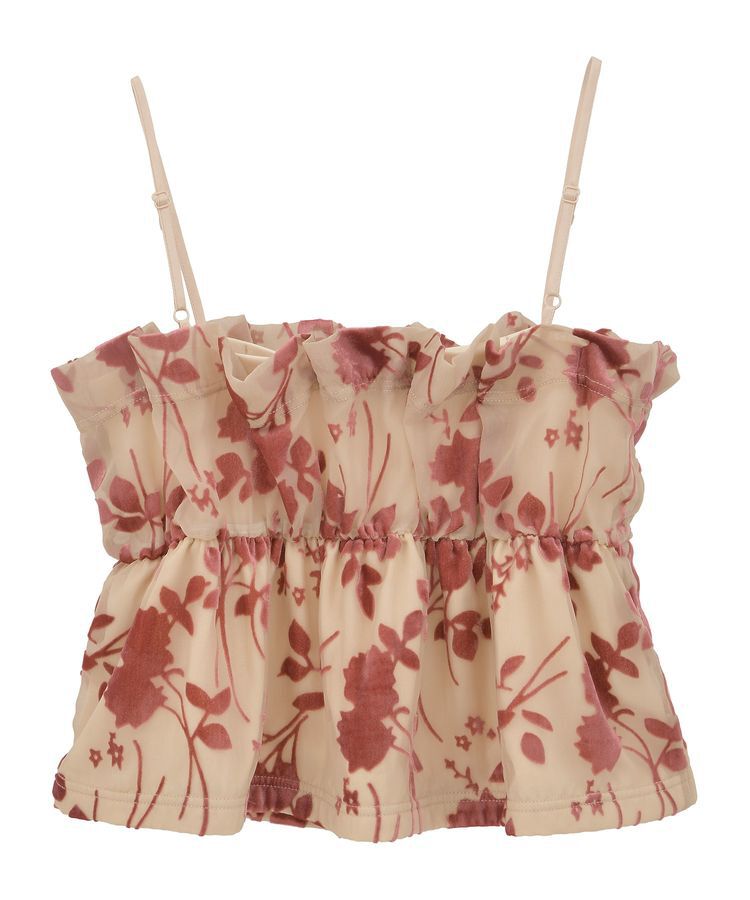 earth music&ecology「ベロアフラワービスチェ」|ベスト・ジレ|