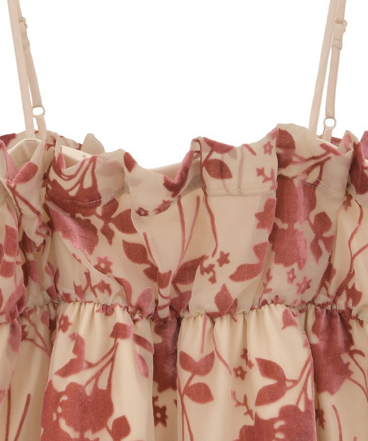 earth music&ecology「ベロアフラワービスチェ」|ベスト・ジレ|