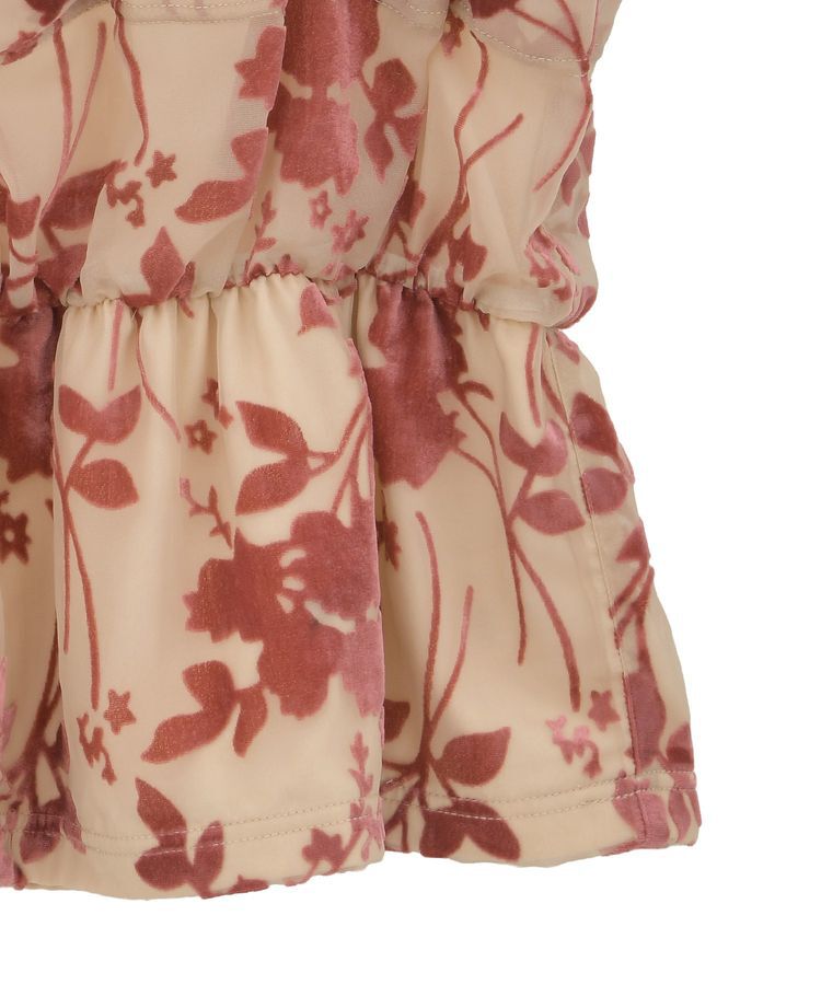 earth music&ecology「ベロアフラワービスチェ」|ベスト・ジレ|