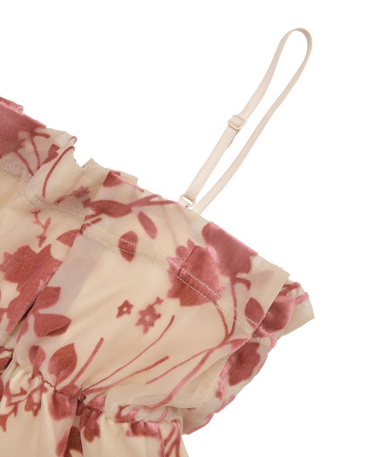 earth music&ecology「ベロアフラワービスチェ」|ベスト・ジレ|