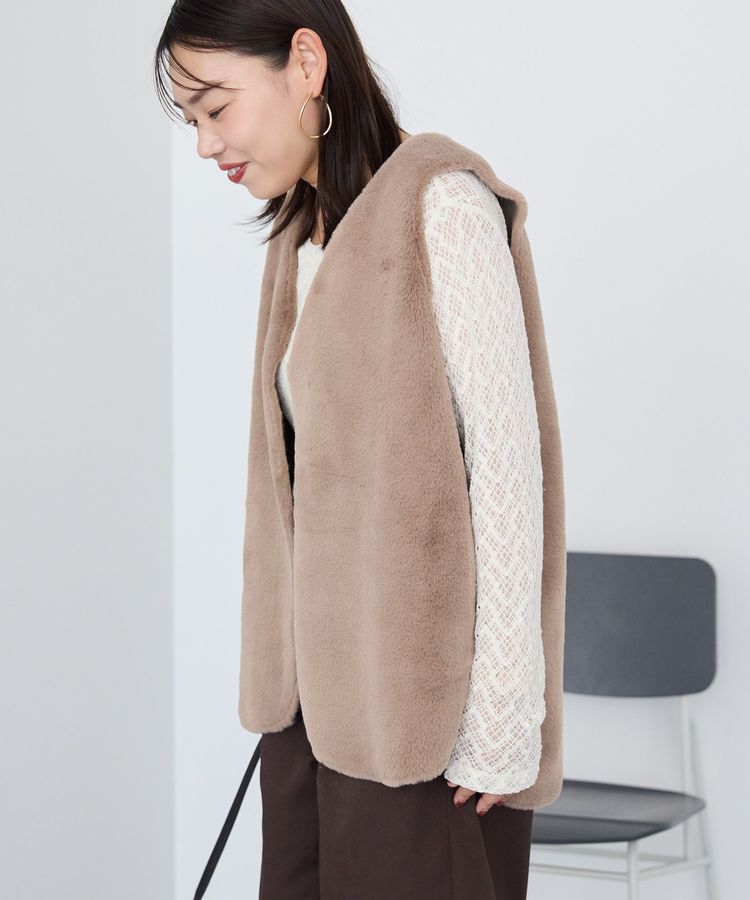 AMERICAN HOLIC「【選べる丈】ファーベスト」|ベスト・ジレ|