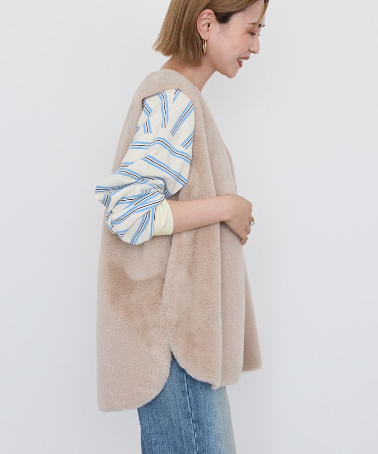 AMERICAN HOLIC「【選べる丈】ファーベスト」|ベスト・ジレ|