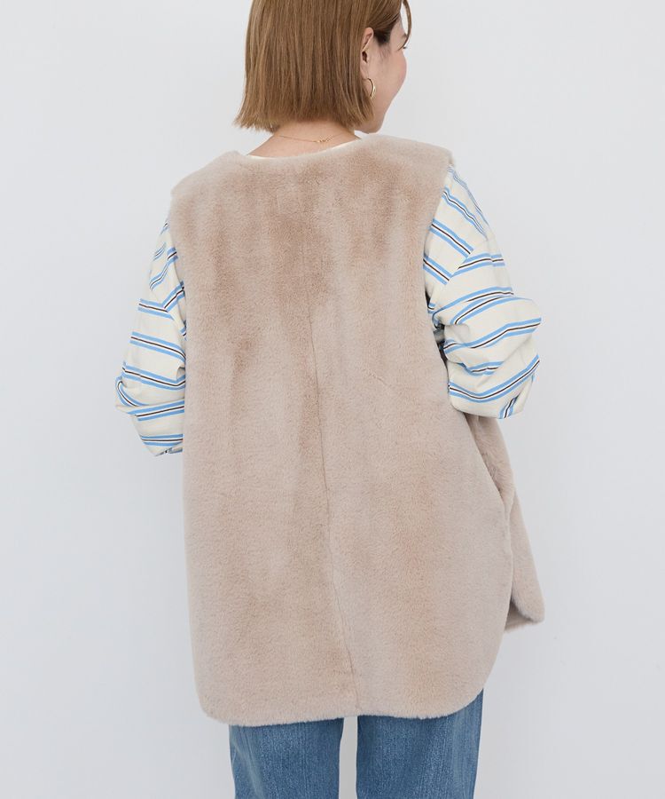 AMERICAN HOLIC「【選べる丈】ファーベスト」|ベスト・ジレ|