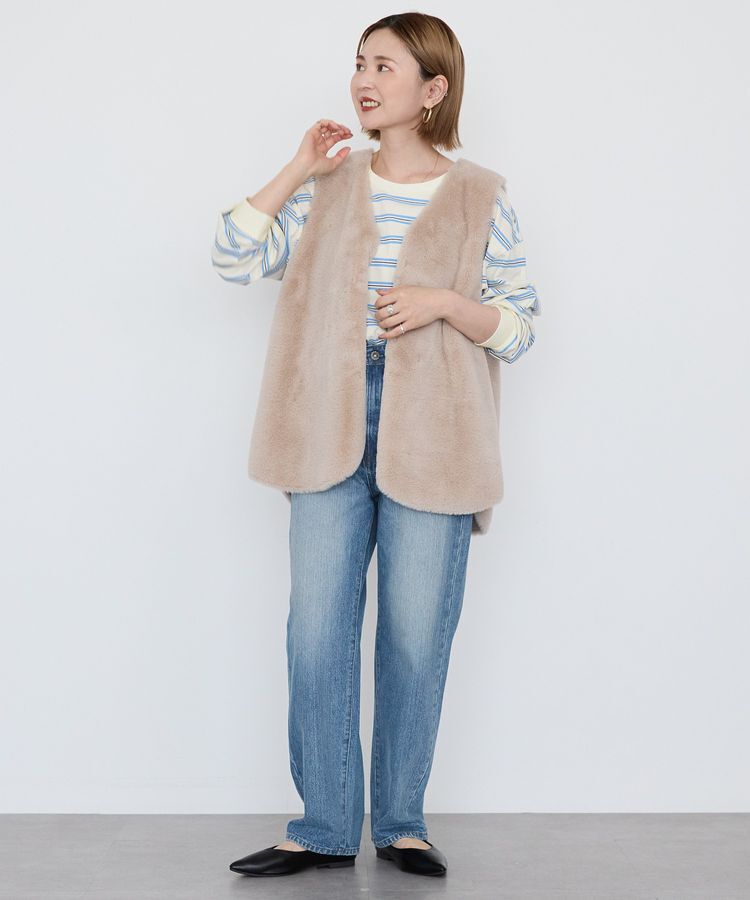 AMERICAN HOLIC「【選べる丈】ファーベスト」|ベスト・ジレ|