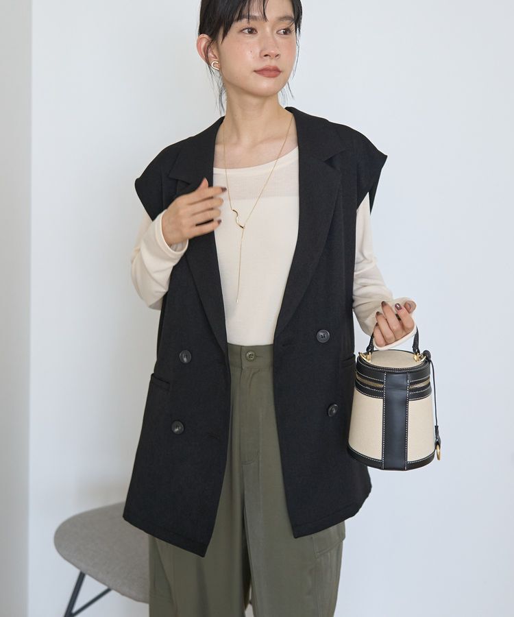 AMERICAN HOLIC「テーラードミドル丈ジレ」|ベスト・ジレ|