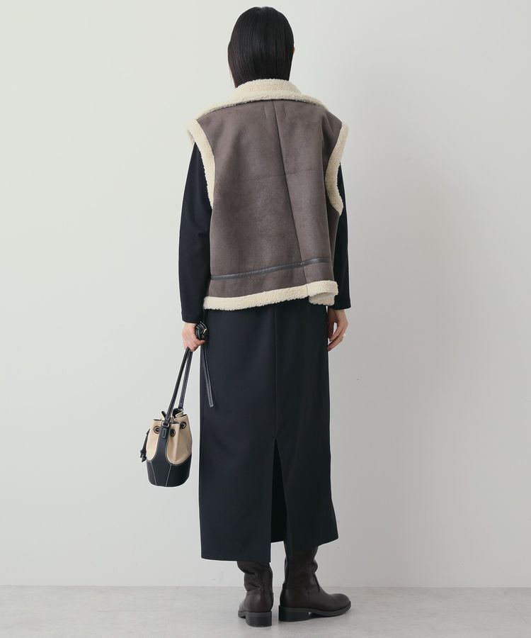 AMERICAN HOLIC「ムートンライクベスト」|ベスト・ジレ|