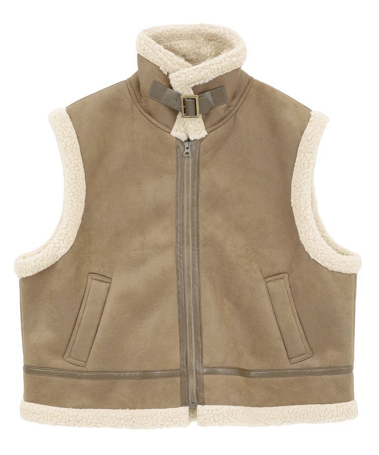 AMERICAN HOLIC「ムートンライクベスト」|ベスト・ジレ|