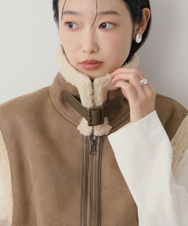 AMERICAN HOLIC「ムートンライクベスト」|ベスト・ジレ|