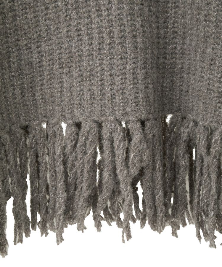 AMERICAN HOLIC「裾フリンジニットショートベスト」|ベスト・ジレ|