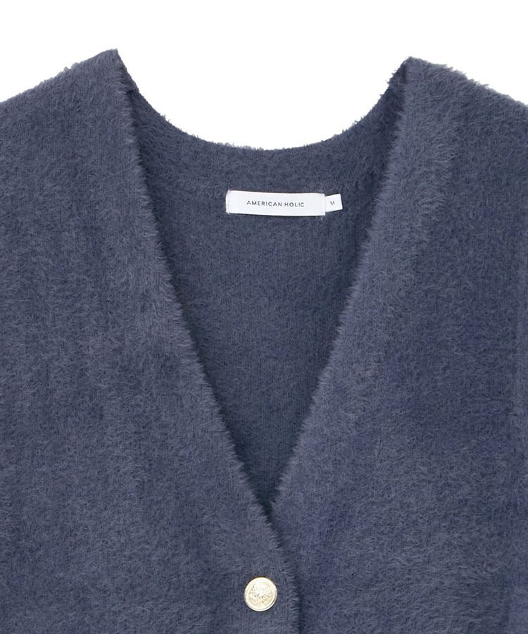 AMERICAN HOLIC「ミニシャギーペプラムベスト」|ベスト・ジレ|