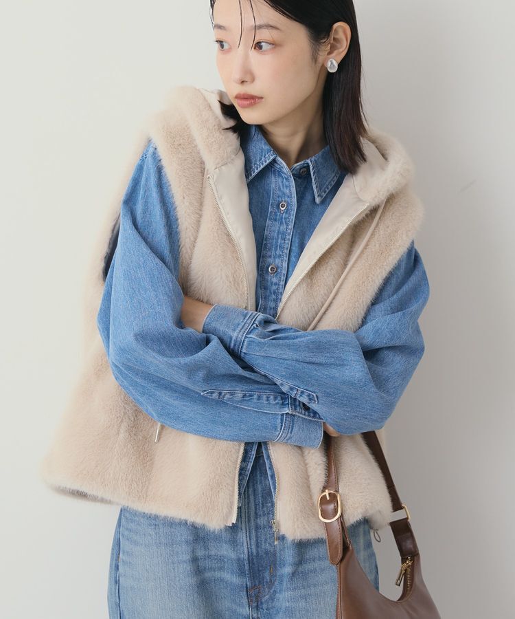 AMERICAN HOLIC「フードファーベスト」|ベスト・ジレ|