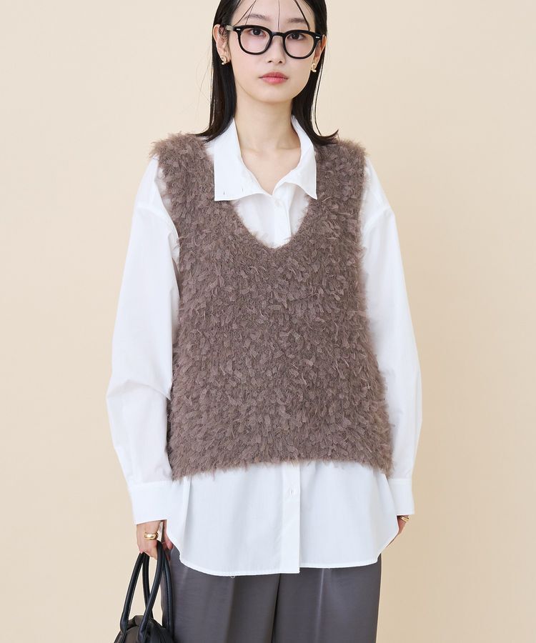 AMERICAN HOLIC「テープヤーンニットベスト」|ベスト・ジレ|