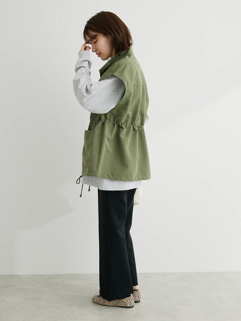 Green Parks「・ELENCARE　DUEスタンドカラーミリタリーベスト」|ベスト・ジレ|