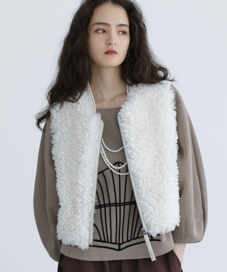 Green Parks「■ESCAR フラッフィーベスト」|ベスト・ジレ|