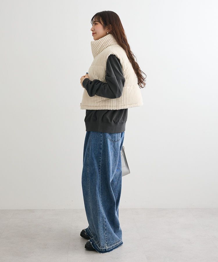 Green Parks「・swing by ワイドコールベスト」|ベスト・ジレ|