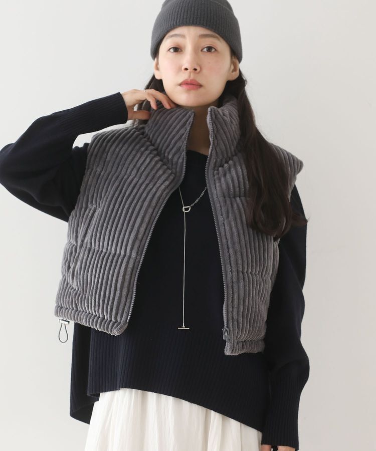 Green Parks「・swing by ワイドコールベスト」|ベスト・ジレ|