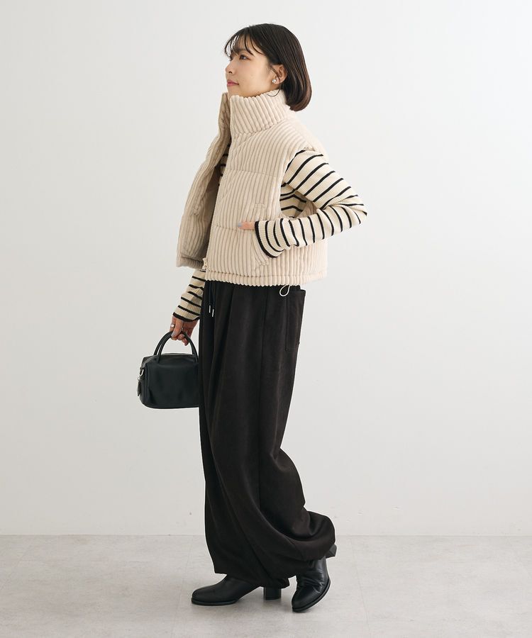 Green Parks「・swing by ワイドコールベスト」|ベスト・ジレ|