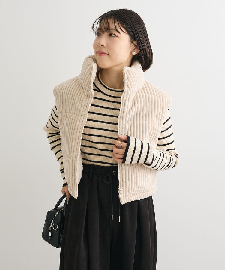 Green Parks「・swing by ワイドコールベスト」|ベスト・ジレ|