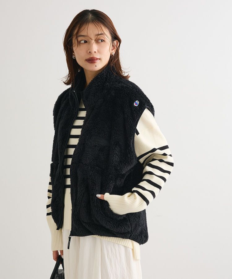 Green Parks「■別注Champion シェルパフリースベスト」|ベスト・ジレ|Black