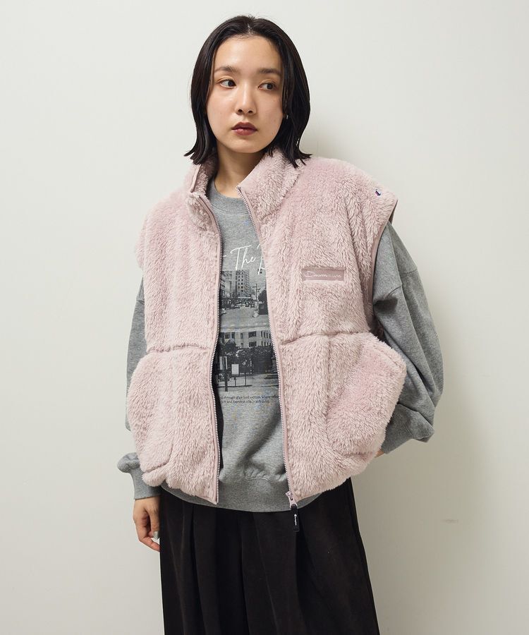Green Parks「■別注Champion シェルパフリースベスト」|ベスト・ジレ|Light Purple