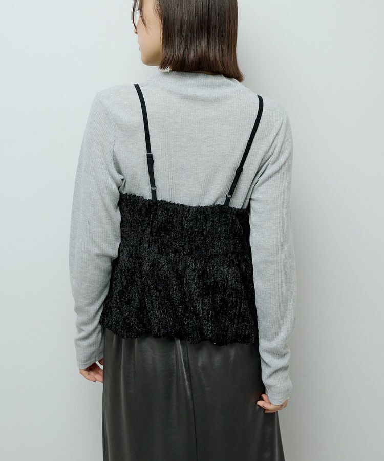 Green Parks「表面感ベロアバルーンキャミビスチェ」|ベスト・ジレ|
