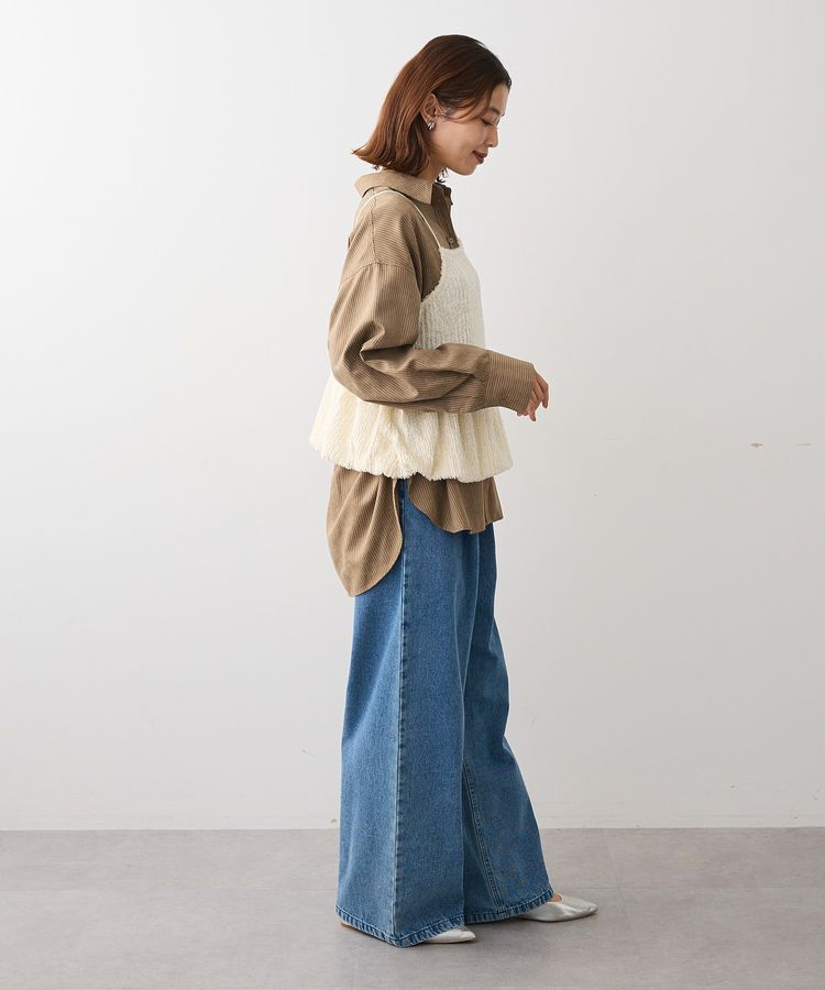 Green Parks「表面感ベロアバルーンキャミビスチェ」|ベスト・ジレ|