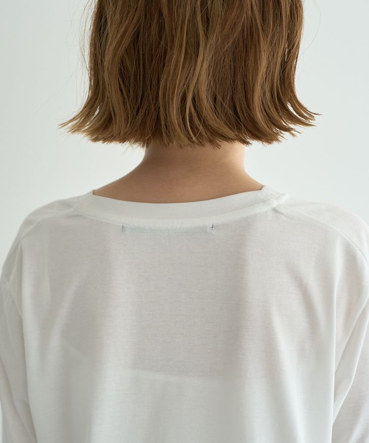 YECCA VECCA「ラウンドヘム長袖ロゴTee」|Tシャツ・カットソー|