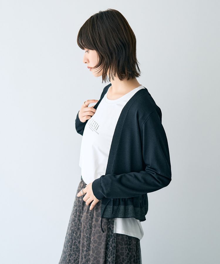 YECCA VECCA「ラウンドヘム長袖ロゴTee」|Tシャツ・カットソー|