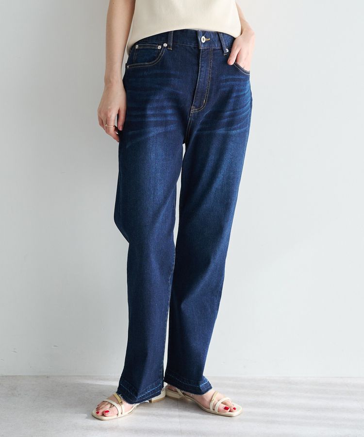 YECCA VECCA「カットオフストレッチデニムパンツ」|デニム|