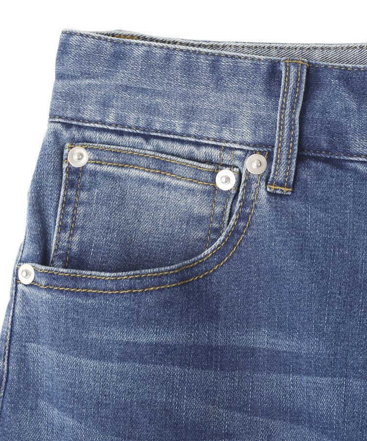 YECCA VECCA「カットオフストレッチデニムパンツ」|デニム|