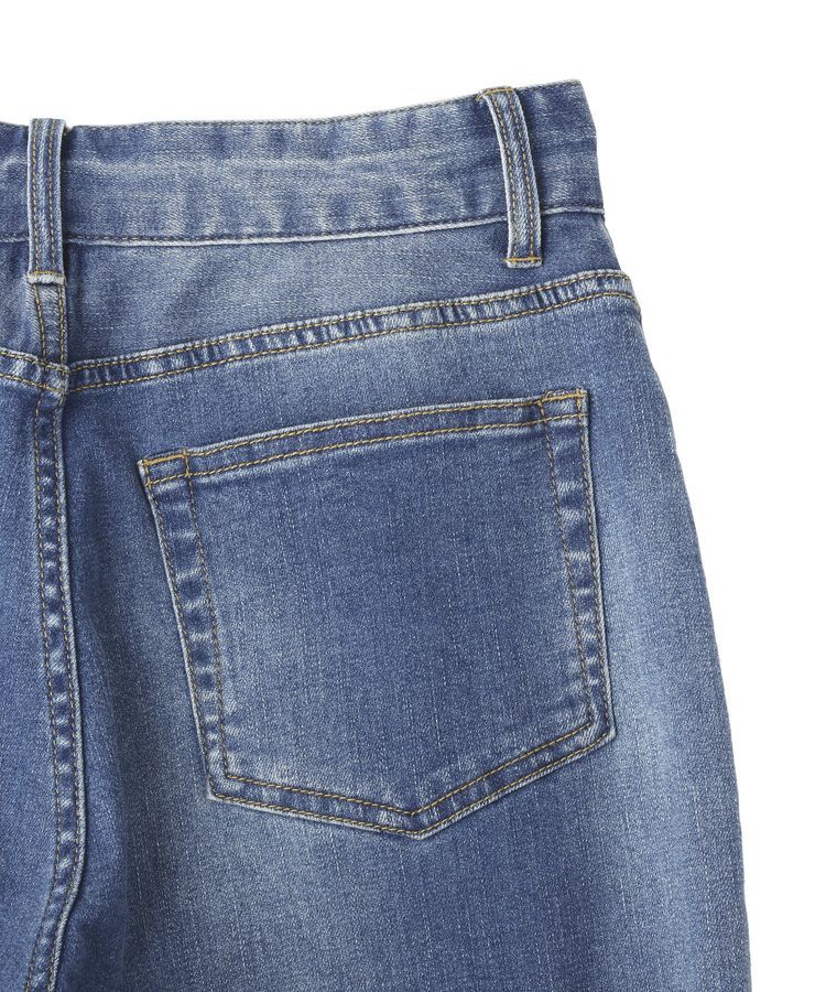 YECCA VECCA「カットオフストレッチデニムパンツ」|デニム|