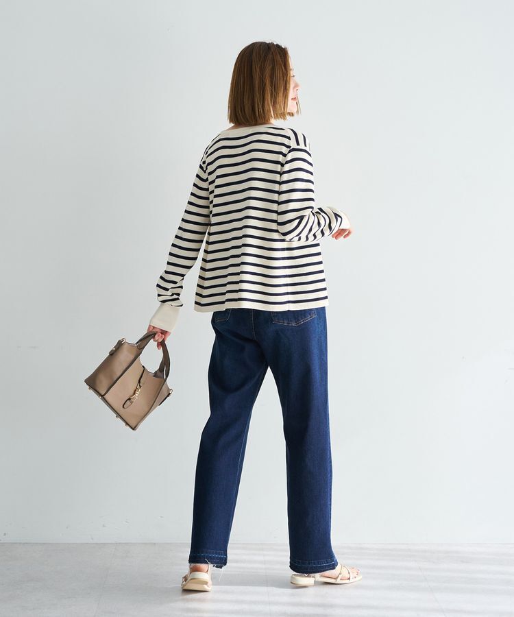 YECCA VECCA「カットオフストレッチデニムパンツ」|デニム|