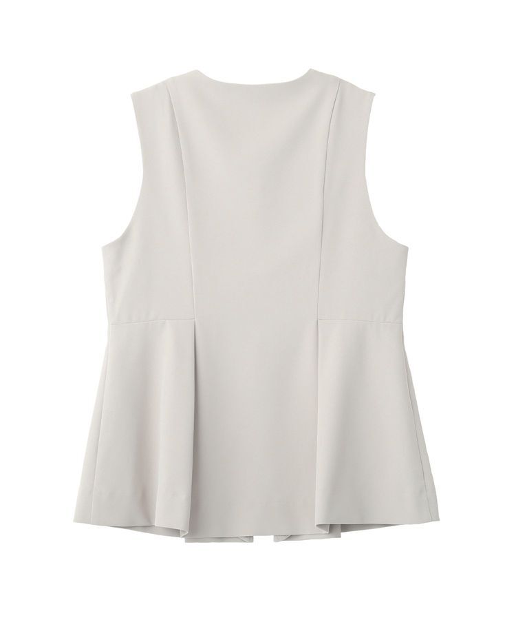 YECCA VECCA「パールペプラムジレ」|ベスト・ジレ|