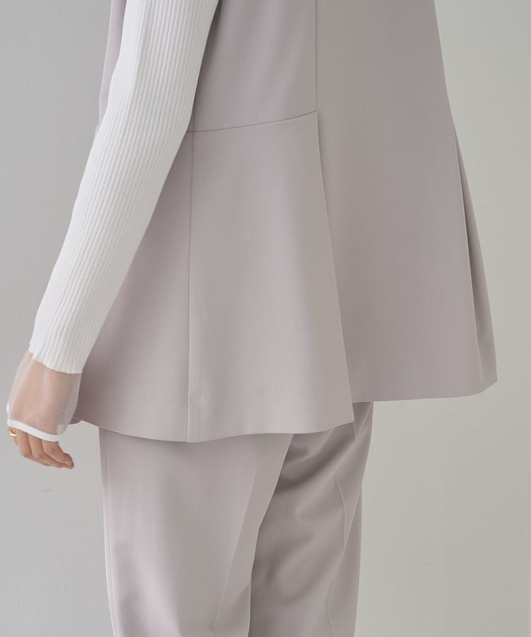 YECCA VECCA「パールペプラムジレ」|ベスト・ジレ|