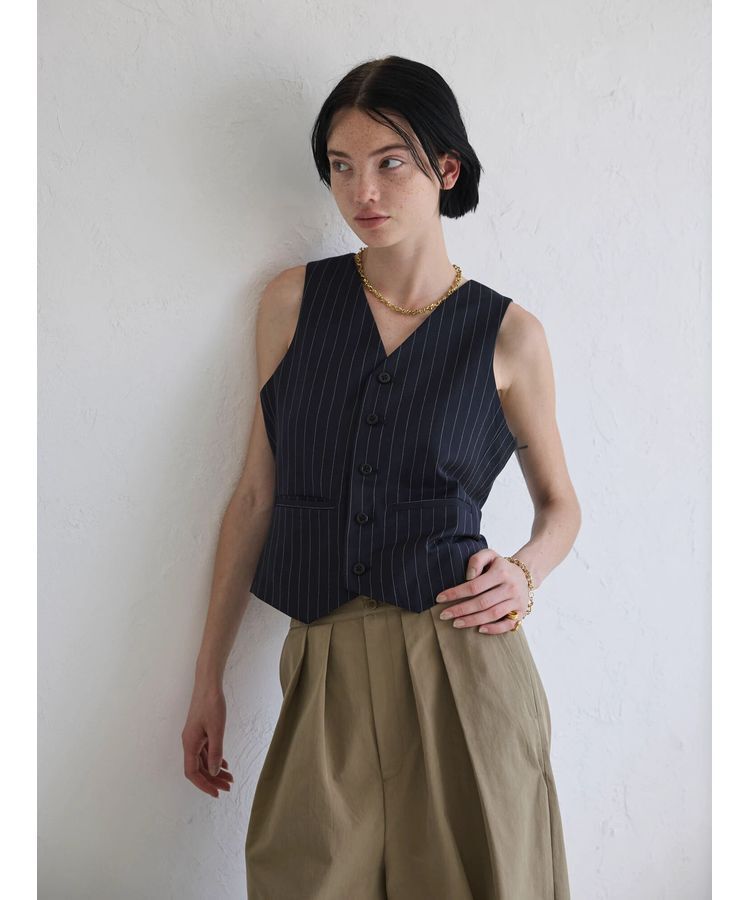 GARAGE OF GOOD CLOTHING「ストライプベスト」|ベスト・ジレ|