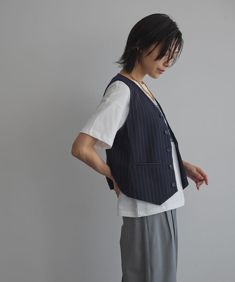 GARAGE OF GOOD CLOTHING「ストライプベスト」|ベスト・ジレ|