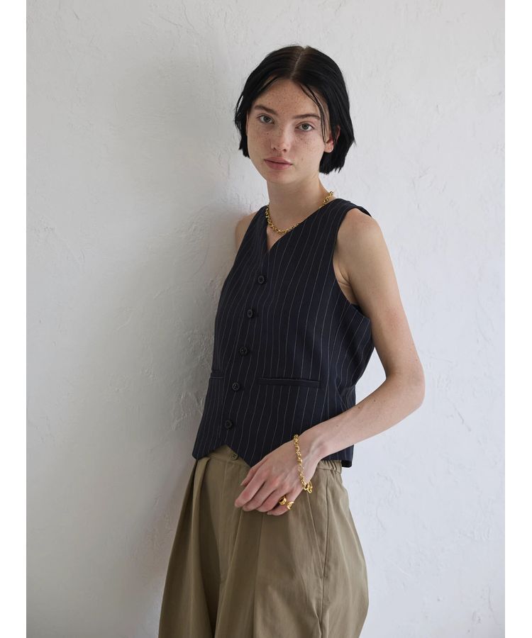 GARAGE OF GOOD CLOTHING「ストライプベスト」|ベスト・ジレ|