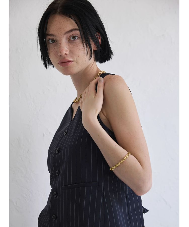 GARAGE OF GOOD CLOTHING「ストライプベスト」|ベスト・ジレ|