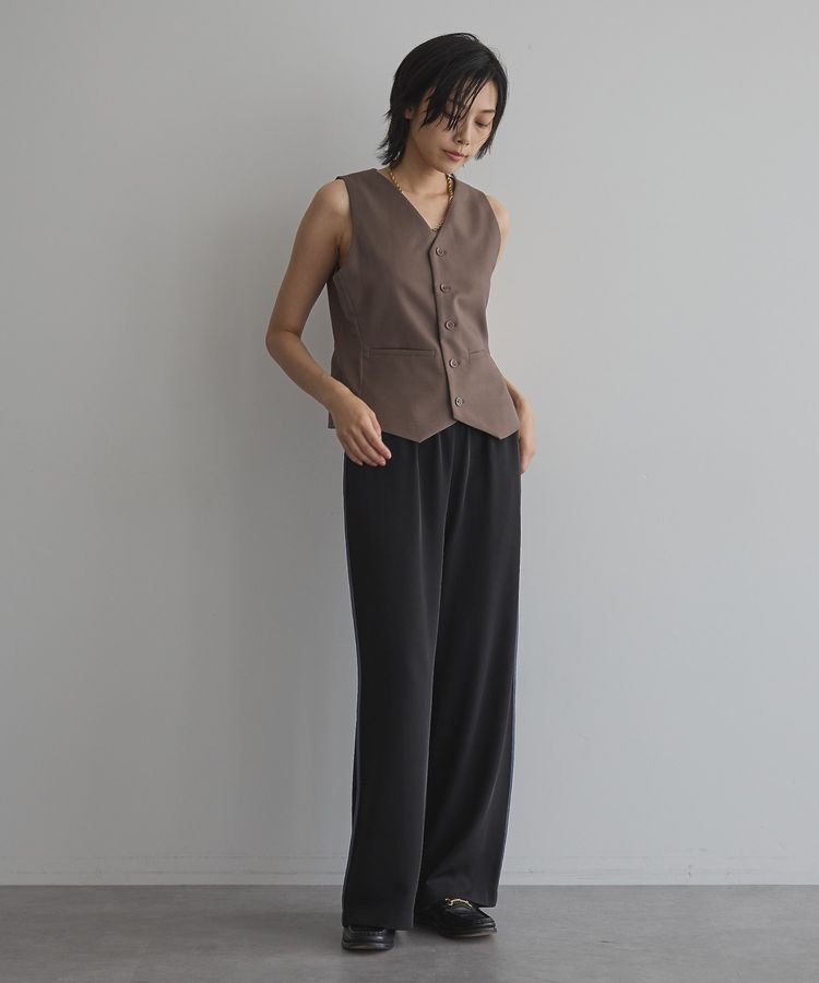 GARAGE OF GOOD CLOTHING「フロントボタンコンパクトベスト」|ベスト・ジレ|