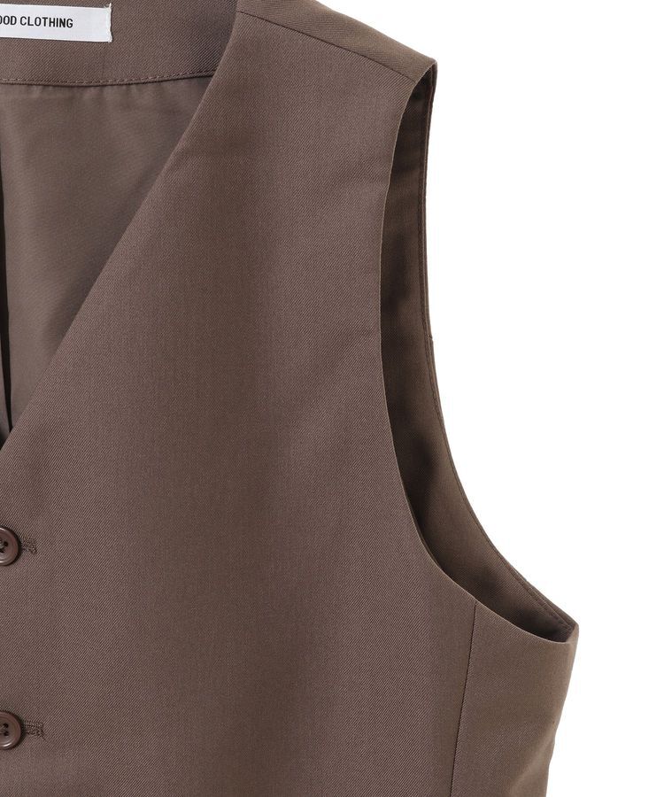 GARAGE OF GOOD CLOTHING「フロントボタンコンパクトベスト」|ベスト・ジレ|