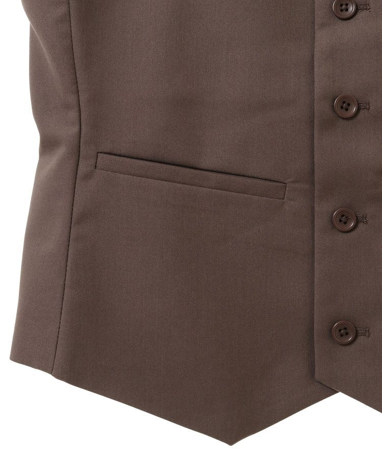 GARAGE OF GOOD CLOTHING「フロントボタンコンパクトベスト」|ベスト・ジレ|