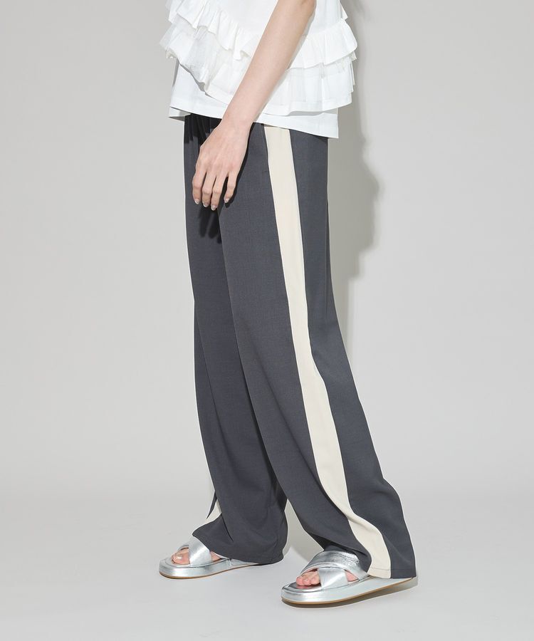 GARAGE OF GOOD CLOTHING「無地サイドラインドロストパンツ」|その他|Dark Gray