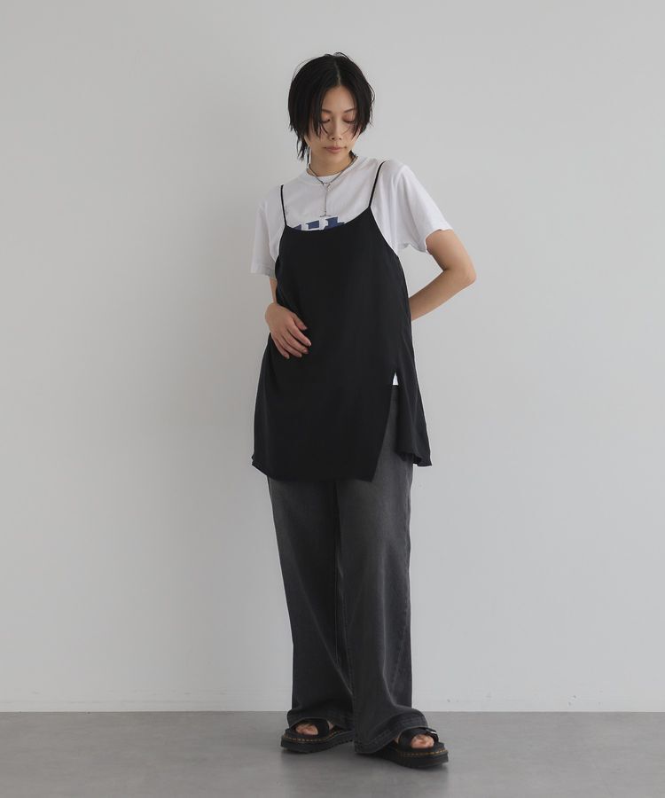 GARAGE OF GOOD CLOTHING「【日本製】キュプラアシンメトリーキャミビスチェ」|ベスト・ジレ|