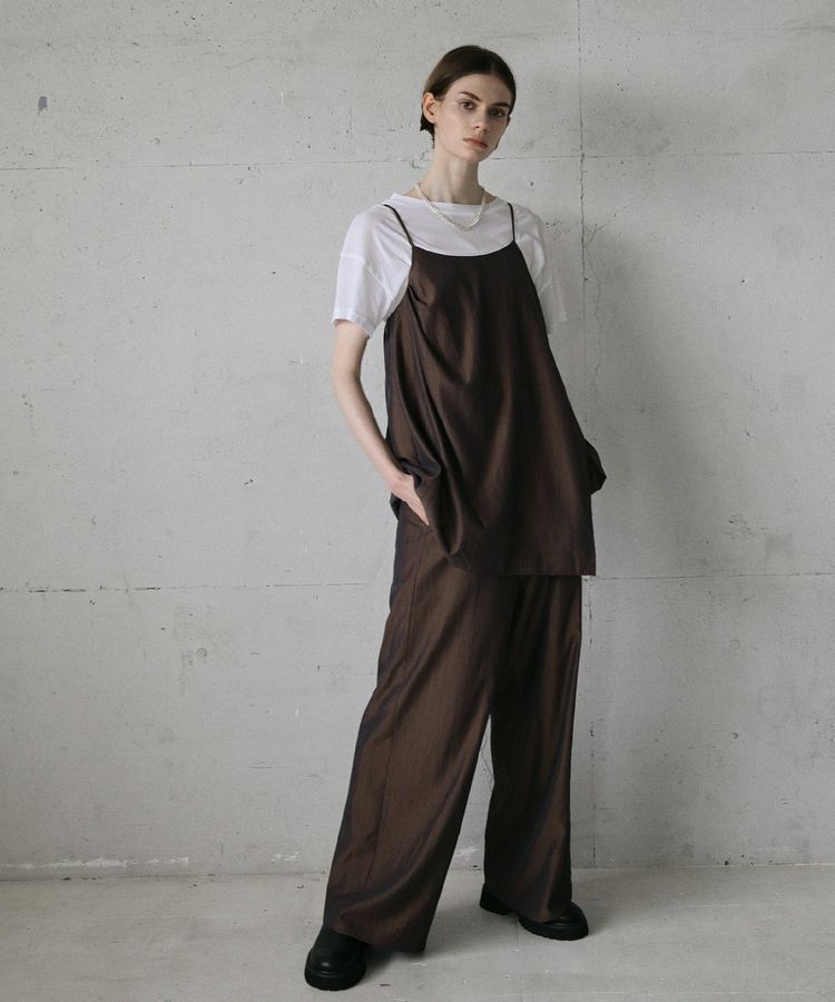 GARAGE OF GOOD CLOTHING「【日本製】ストライプアシンメトリーキャミビスチェ」|ベスト・ジレ|