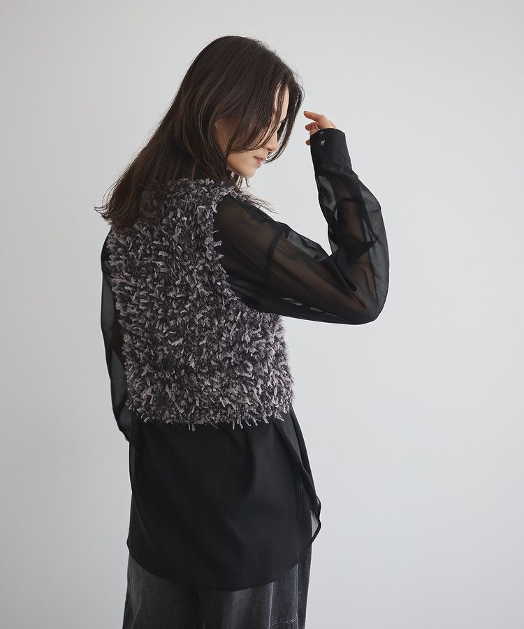 GARAGE OF GOOD CLOTHING「【TORRAZZO DONNA】Fancy yarn ニットビスチェ」|ベスト・ジレ|