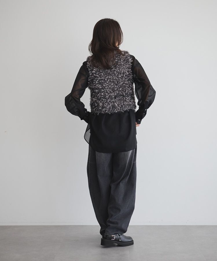 GARAGE OF GOOD CLOTHING「【TORRAZZO DONNA】Fancy yarn ニットビスチェ」|ベスト・ジレ|