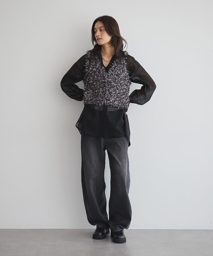GARAGE OF GOOD CLOTHING「【TORRAZZO DONNA】Fancy yarn ニットビスチェ」|ベスト・ジレ|